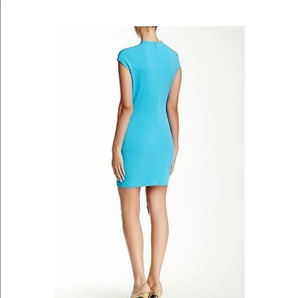 Alexia Admore Blue Lace Up Cap Sleeve Mini Dress M - Picture 3 of 12